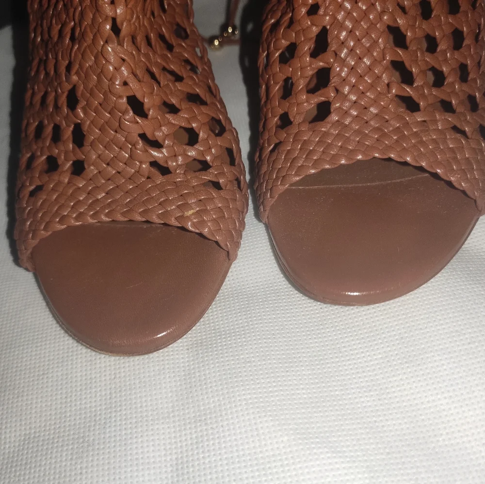 Mulberry Women's Woven Leather Wedge 38